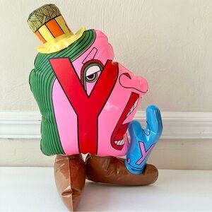 Vintage 1971 The Letter People Inflatable Alphabet 13” Mr Y